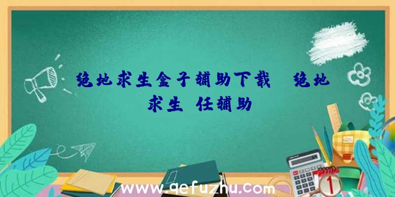 「绝地求生盒子辅助下载」|绝地求生前任辅助